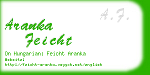 aranka feicht business card